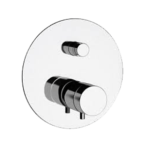 Unterputzmodul MINIMAL THERMO | Zweiweg | gebürstetem Nickel Glanz