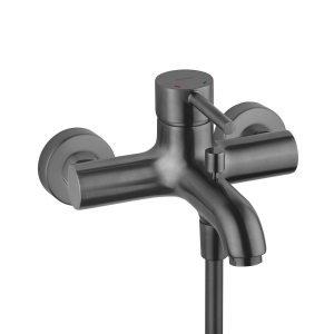 Wandmontierte Badewannenarmatur | mit Dusche | hebel | Graphit | MOLLE