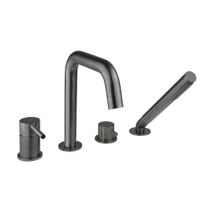 Wannenrandbatterie | mit Dusche | hebel | Graphit | MOLLE