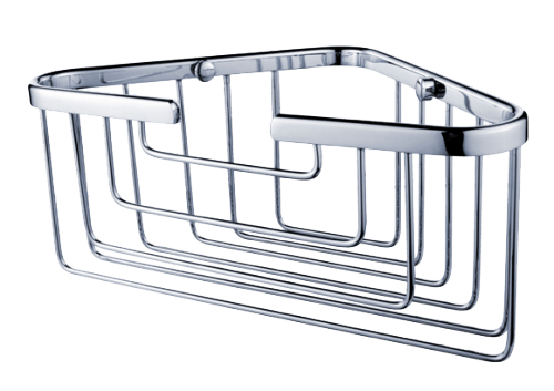 Draht-Eckablage Bond hoch 210 x 210 x 100 mm | Chrom