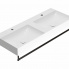 Doppelwaschbecken T-EDGE | 1200 x 470 x 120 | an der Tafel oder hängend | Peperoni Grigio matt