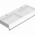 Doppelwaschbecken T-EDGE | 1200 x 470 x 120 | an der Tafel oder hängend | Peperoni Grigio matt