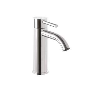 Standwaschtischarmatur | Rurled Hebel | niedrig | 113 | mattes Kupfer | mit einem Abfluss | CURVY