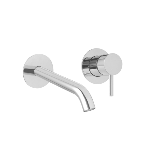 Waschtischarmatur Unterputz | 175 | hebel | schwarz gebürstetes Chrom | CURVY | oberteil