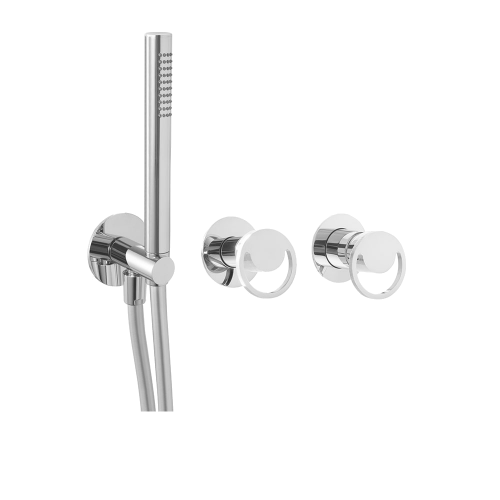 Externer Teil | Wannen-/Duscharmatur - Set Smile | versteckt | Hebel | gebürstetes Nickel matt