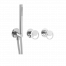 Externer Teil | Wannen-/Duscharmatur - Set Smile | versteckt | Hebel | gebürstetes Nickel matt