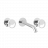 Externer Teil | Waschtischarmatur Smile | Unterputzarmatur | dreielementig | 200 | chromglanz
