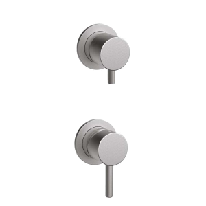 Unterputzmodul Zwei-weg | mechanisch | Edelstahl geschliffen | TREK | oberteil