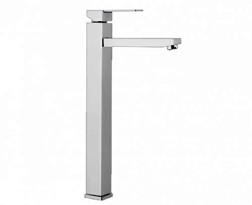 Waschtischarmatur Qubika Q 11 LXL CR | Standarmaturen | hohe | Chrom schwarzer Grund