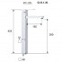 Waschtischarmatur Qubika Q 11 LXL CR | Standarmaturen | hohe | Chrom schwarzer Grund