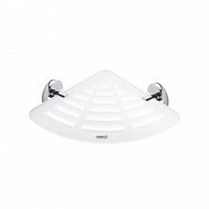 Eckablage UNIX | mit Kreuz-Fräsen | Chrom