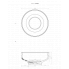 Waschtisch WAS 400 x 400 x 180 mm | aufsatz | ringförmig | Hellbraun matt