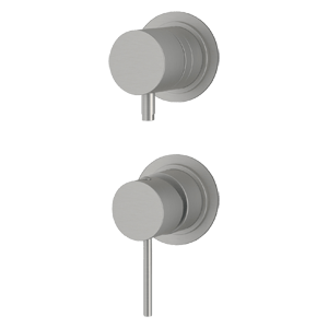 Unterputzmodul Dreiweg | hebel | Edelstahl geschliffen | X STYLE INOX