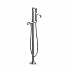 Externer Teil | Wannenarmatur SWING Hebel freistehend | gealtertes Messing