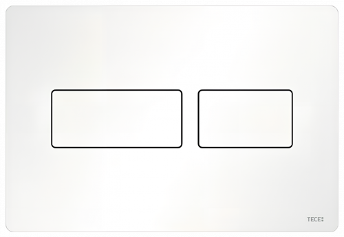 TECEsolid WC-Betätigungsplatte für Zweimengentechnik | weiß matt