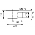 Siphon mit Ablauf in die Wand Drainline 148mm (1,20 l/s)