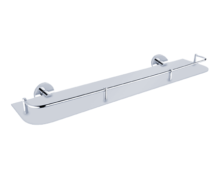 Ablage Unix mit Reling 60cm | Chrom