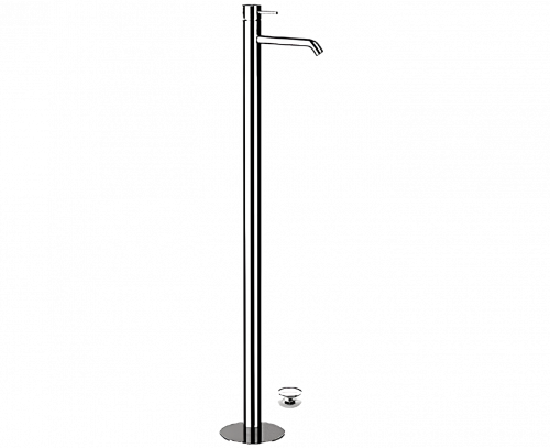 Waschtischarmatur X STYLE | Hebel | solitär | gebürstetem Nickel Glanz