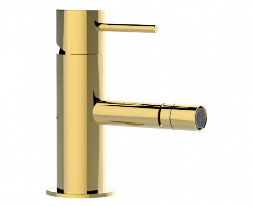 Bidetarmatur X STYLE ohne Ablasskappe | Hebel, stehend | goldene Glanz