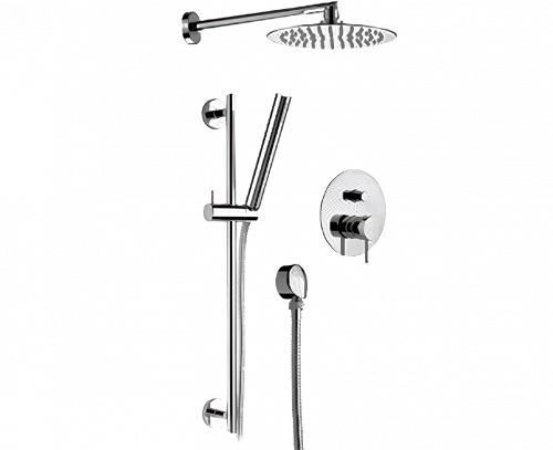 Dusch Set X STYLE , Unterputz, Hebel, Kopfbrause Ø 200 mm | Chrom, hochglanz | chrom Glanz