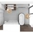 Luxusbadezimmer GLOBE - Grundriss