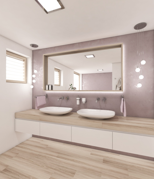 Natur-Badezimmer PINK - Visualisierung